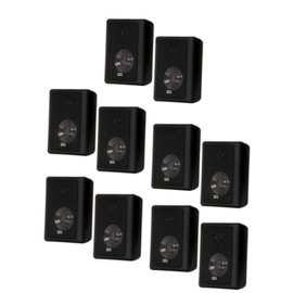 Acoustic Audio 151B Indoor Outdoor 2 Way Speakers 3000 Watt Black 5 Pair Pack 151B-5Pr