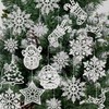 Christmas Tree Decorations, Snowflake Christmas Tree Pendant Hanging Ornaments, Reusable