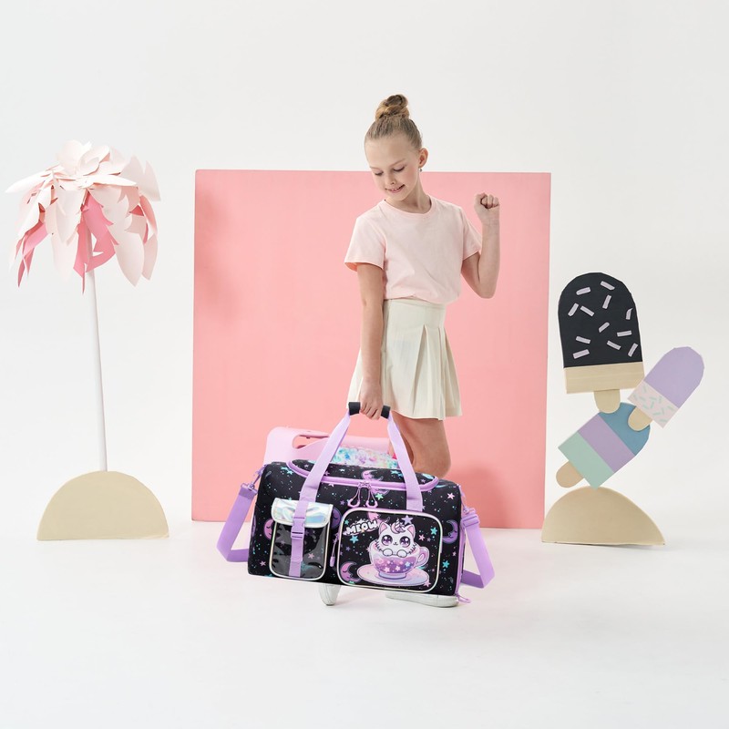 Travel Bag for Children Girls Ballet Bag Sports Bag Duffle