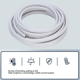 14 Gauge Marine Wire, 20 Ft Red & Black Duplex Marine Grade Wire, 14AWG Tinned Copper Boat Electrical Cable, Insulated Power Cord for Automotive Boat Speakers Lighting Outdoor RV