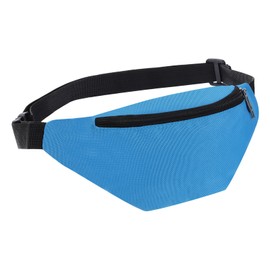 PATIKIL Fanny Pack Belt Bag Crossbody Waist Bag with Adjustable Strap for Women Men Travel Running Hiking Lake Blue, lakeblue