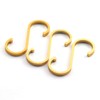 JCBIZ 6pcs Space Aluminum S Hook Flat S Shape Bathroom