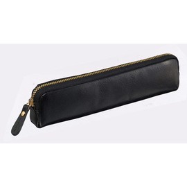 Raymay Fujii Bloomsbury NF2803B Leather Pen Case, Black, Set of 3