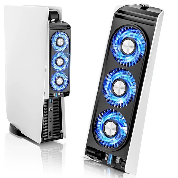 PhyiFlbey Cooling Fan, For Older PS5 Consoles, Heat Dissipation, Preste