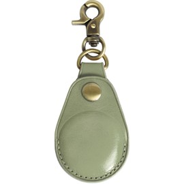 [Dom Teporna] AirTag Compatible Case, Italian Leather, Genuine Leather, Full Protection, Scratch, Anti-Lost, Air Tag Compatible Cover, Key Holder, Key Ring, Olive