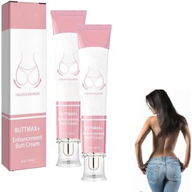 Crema para realzar los glúteos, crema hidratante reafirmante para levantar las caderas, crema para dar volumen a los glúteos de las mujeres Adiós a la flacidez y la piel plana (2Pcs)