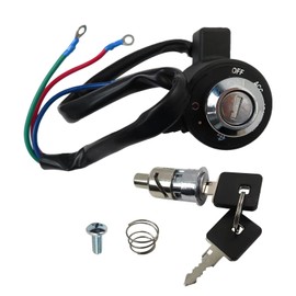 Black Ignition Key Switch Tail Box Lock Set with Key 71441-94 for 2006-2008 Harley-Davidson Sportster 883 XL883