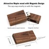 Yaxiny 5 Pack Rechteck Walnuss Holz 2.0 USB Flash Drive
