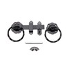 Heavy Duty Epoxy Black 6" 150mm Twisted Ring Gate Latch