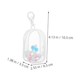 Generic 2pcs Clear PVC Doll Display Bag with Zipper Closure Mini Figure Showcase Storage Case Protection for Home Exhibition and Collectible Dolls