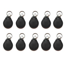 10 PCS 13.56 MHz UID Writable Rewritable Clone IC Smart Key Fobs, Compatible with MIFARE Classic 1K, RFID Blank Tag for Access Control Key Tag Rewritable