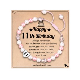 11 Year Old Gifts for Girls Birthday Presents Kawaii Bracelets Cool Teenage Girls Gifts for Daughter Sister Friends Granddaughter Niece 11th Birthday Decorations Girl Top Cute Gifts