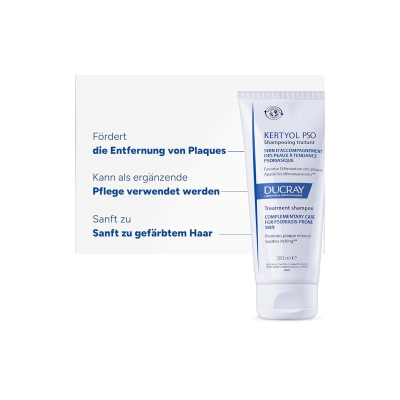 Ducray Kertyol P.S.O. - Treatment Shampoo - For Psoriasis (Psoriasis)