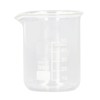 10 Pcs Laboratory Glass Beaker 50ml Thick Experimental Graduated Cylinder