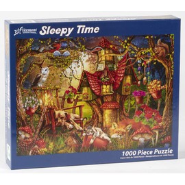 Vermont Christmas Company Sleepy Time Jigsaw Puzzle - Fully Interlocking & Randomly Shaped 1000 Piece Jigsaw Puzzles for Adults - Durable Adult Jigsaw Puzzles for The Whole Family (26 5/8" x 19 1/4")