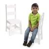 Melissa & Doug Wooden Chairs, Set of 2 - White