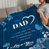 Dad Blanket Gift for Fathers Day Christmas Valentine Dad Birthday