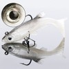 AIMALL 10PCS Soft Plastic Lures, 3.15 Inch Poddy Mullet Flathead