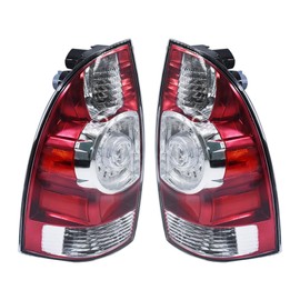 labwork Right and Left Tail Light Assembly Replacement for Toyota Tacoma Pickup 2005-2015 Red Lens Brake Lamps 8156004160 8155004160