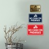 Signs ByLITA Classic Framed No Cash On Premises Sign (Black/Gold)