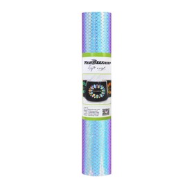 TECKWRAP 12" x 60" (30cm x 152cm) Holographic Chrome Opal Diamond Pattern Vinyl Wrap