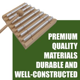 Soundspire 7-Tone Meditation Chime with Black Mallet, Solid Wood Percussion Instrument for Classroom Management, Yoga & Sound Therapy (Harmonic Tuning)