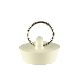 Danco 1-1/8-Inch Rubber Drain Stopper, White, Carded, 80224