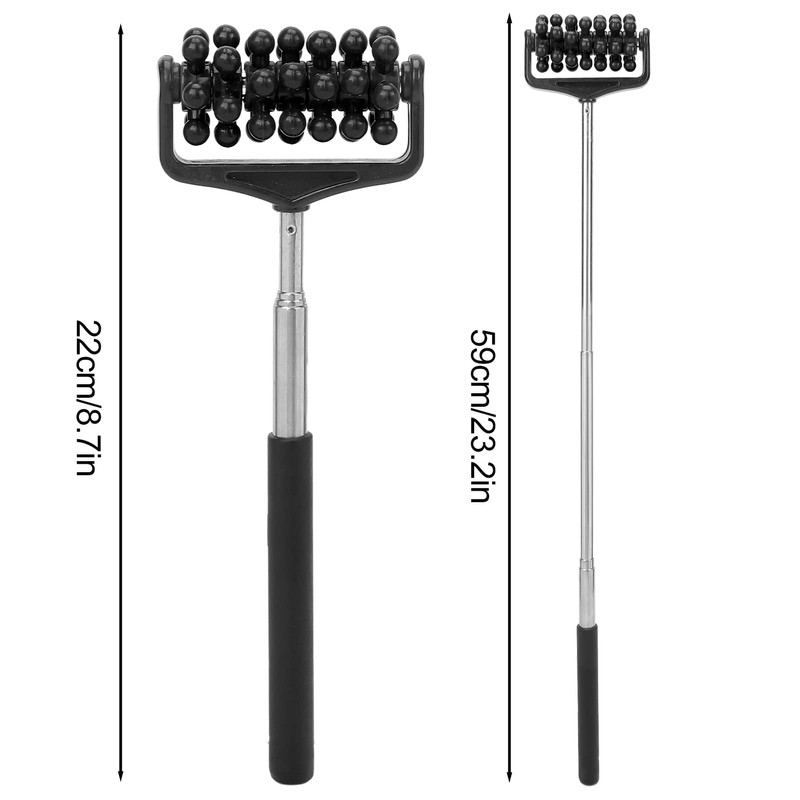 ZJchao Back Scratchers, Telescopic Massagers Back Muscle Roller Adjustable Back
