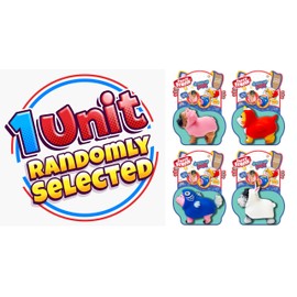 JA-RU Dress-Up Pets w/ Animal Costume Squishy Fidget Toys (1 Animal Pack) Stretchy Toys for Kids. Stress Relief Squeeze Toys. Bulk Party Favor & Easter Egg Fillers. 3707-1s