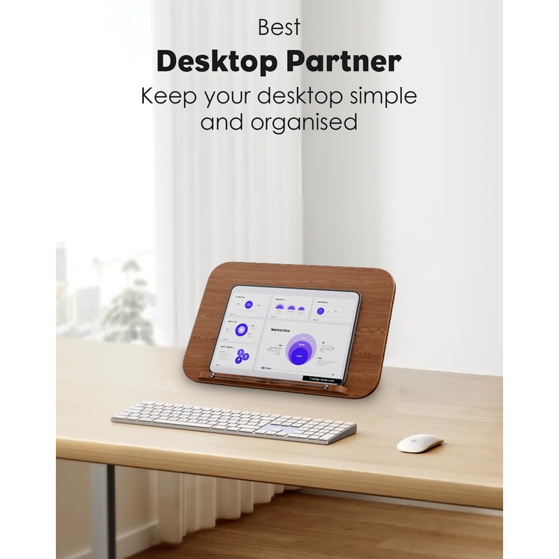 aboutool 2 in 1 Dual-use Floor Book Stand & Desktop