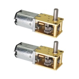 2Pcs DC 12V 68RPM Φ3x8mm Short Shaft GW1812 N20 Small DC Worm Drive Motor 3-12V 4-381RPM High Torque Gearbox (12-68)