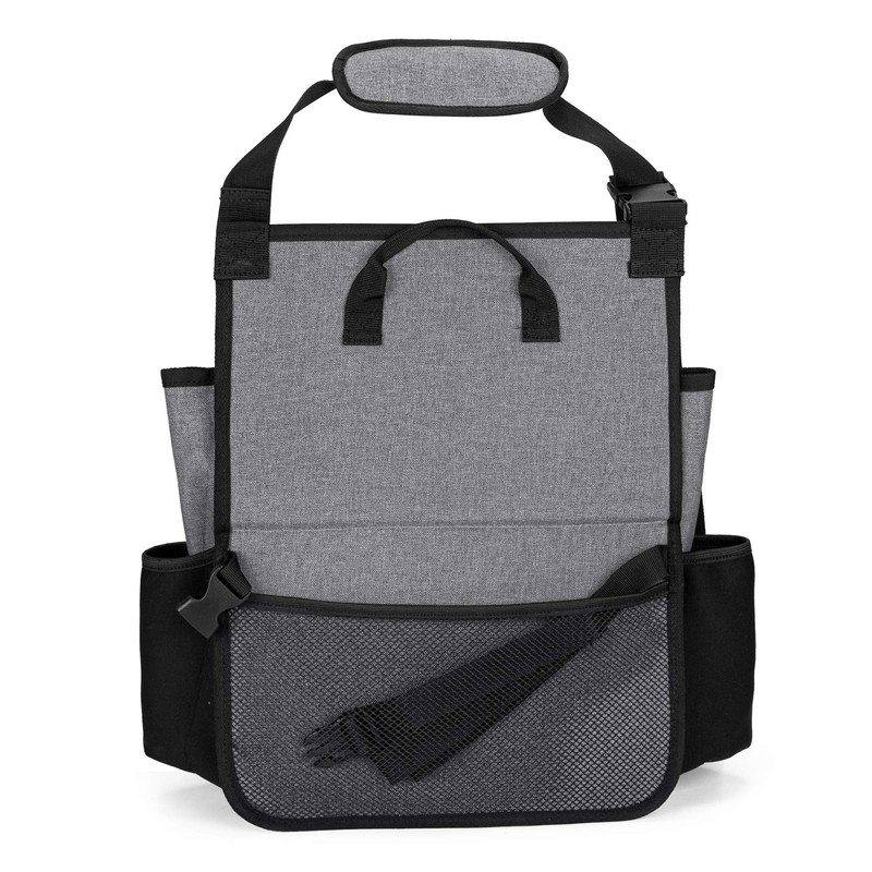LUXJA Car Front Seat Organizer with Cover and Laptop Sleeve,