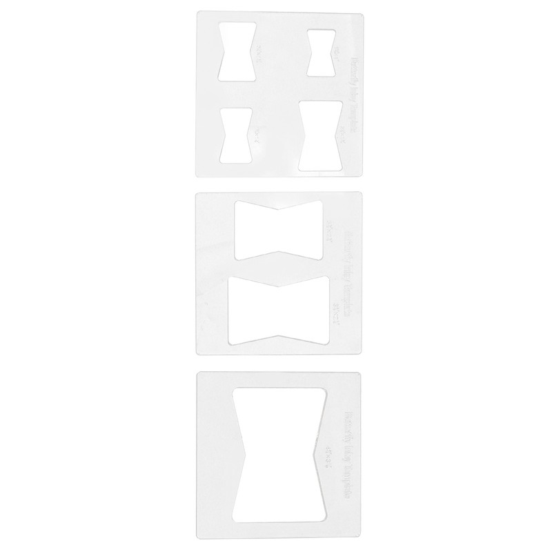 3Pcs 6x6 Inches Butterfly Key Inlay Template Router and Decorative