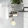 SKM Hanging Shower Caddy Silver Brushed 304 Stainless Steel,Silver (Weight