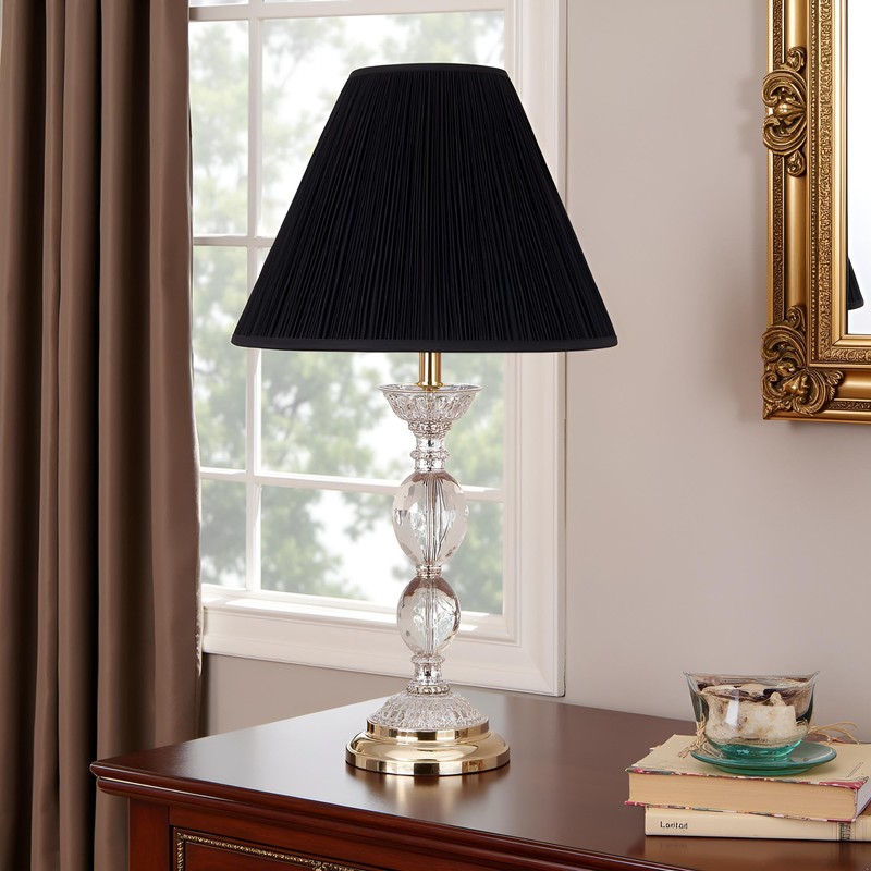 Aspen Creative 33024, Hardback Empire Transitional Spider Lamp Shade, Mushroom