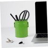 Mobestech Cute Iron Trash Can Multi-Functional Desk Wastebasket and Pen