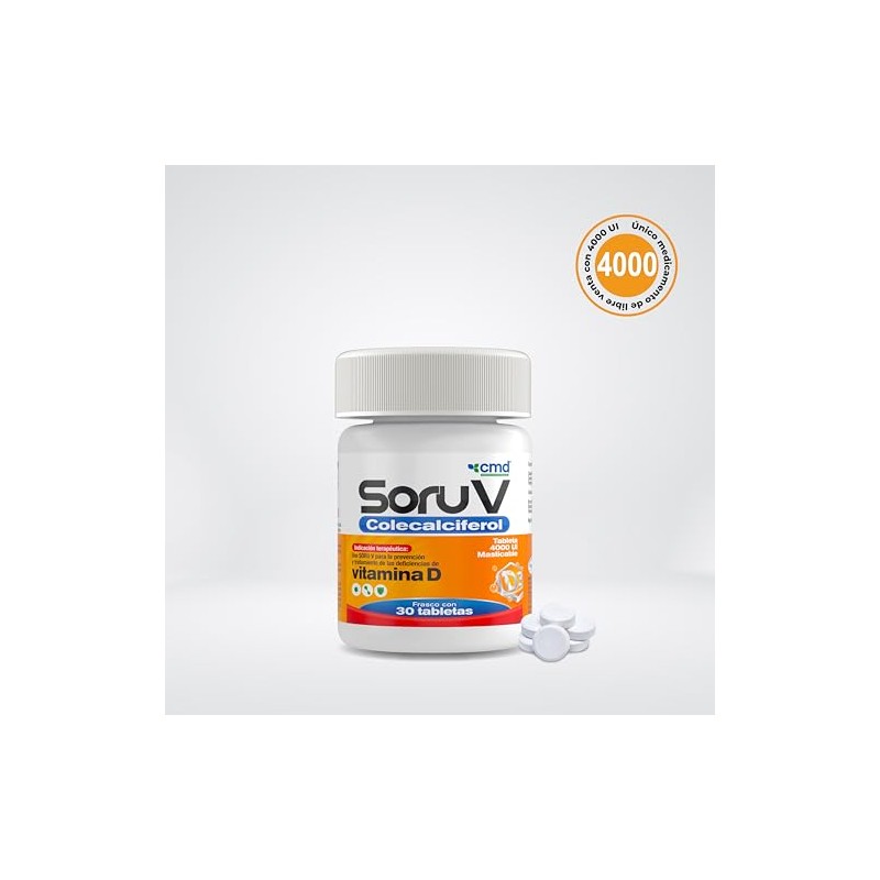 Cmd Soru Colecalciferol Vitamina Medicamento Vitamínico Caja Frasco Tabletas Individual