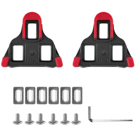 SPD-0° bicycle replacement shoe spikes, indoor bicycle anti-slip spikes, suitable for cycling shoes, anti-slip spikes, road cleats, with wrench, durable, non-slip, high performance, red