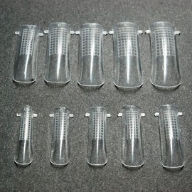Kads 100pcs Clear Acrylic False Nails with Size Scale 10 Sizes