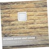 LABRIMP Dryer Vent Cover Louvered Exterior Wall Vent Hood for