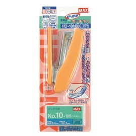 マックス ホッチキス 20枚とじ ブリスタパック 10号針付 HD-10NXK イエロー