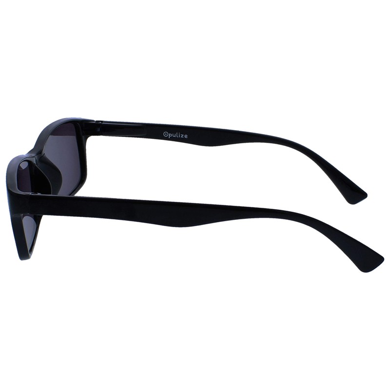 OPULIZE Black Reading Sunglasses UV400 Designer Style Mens Womens S92-1