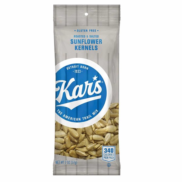 Kar’s Nuts Roasted & Salted Sunflower Kernels, 2 oz Individual Snack Packs – Bulk Pack of 72, Gluten-Free Snacks