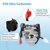 GY6 150cc PD24J Carburetor Ignition Coil Starter Solenoid Relay CDI