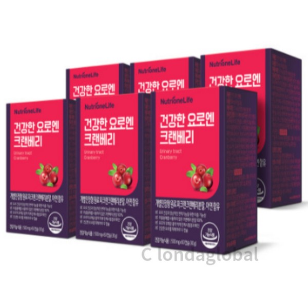 Nutrione Life Nutrione Healthy Urinary Cranberry Supplement Parkran 60p6 / 뉴트리원라이프 뉴트리원 건강한 요로엔 크랜베리 영양제 파크랜 60p6