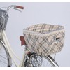 川住製作所 自転車 2段式後カゴカバーKW-268BC ベージュチェック