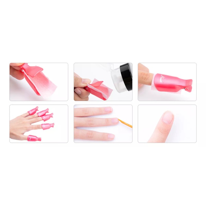 Mouyic 10 Pinzas De Retiro Para Manicura