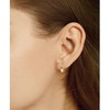 Krstudent Gold Hoop Earrings Pack 18K Rose Gold Plated Small