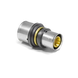 Sanpro PPSU Press Fitting Reducer TH Contour Size 32 x 3-20 x 2 (Press Fitting Coupling Reduction Sleeve DVGW Plug Fit THPRess) Size: 32 x 3