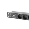 LANBERG PDU 10 Inch 1U 16A, 3X 230V Schucko 2M